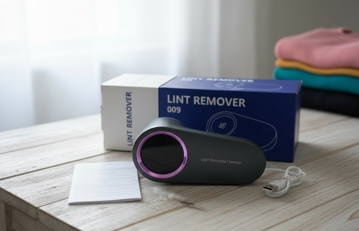 USB Rechargeable Fabric Shaver with Digital Display | Clothes Lint Remover