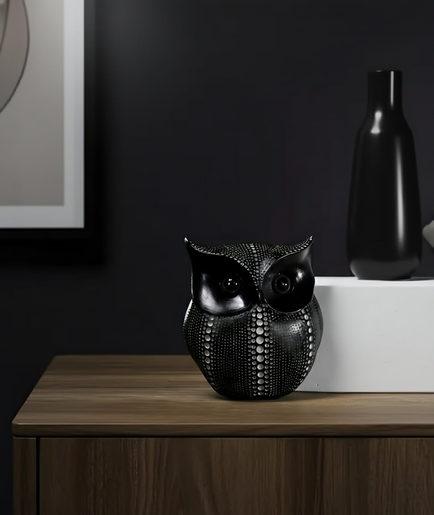 🦉 Artistic Resin Owl Figurine