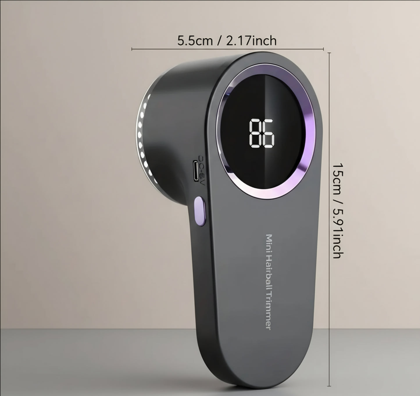 USB Rechargeable Fabric Shaver with Digital Display | Clothes Lint Remover