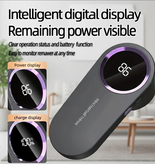 USB Rechargeable Fabric Shaver with Digital Display | Clothes Lint Remover