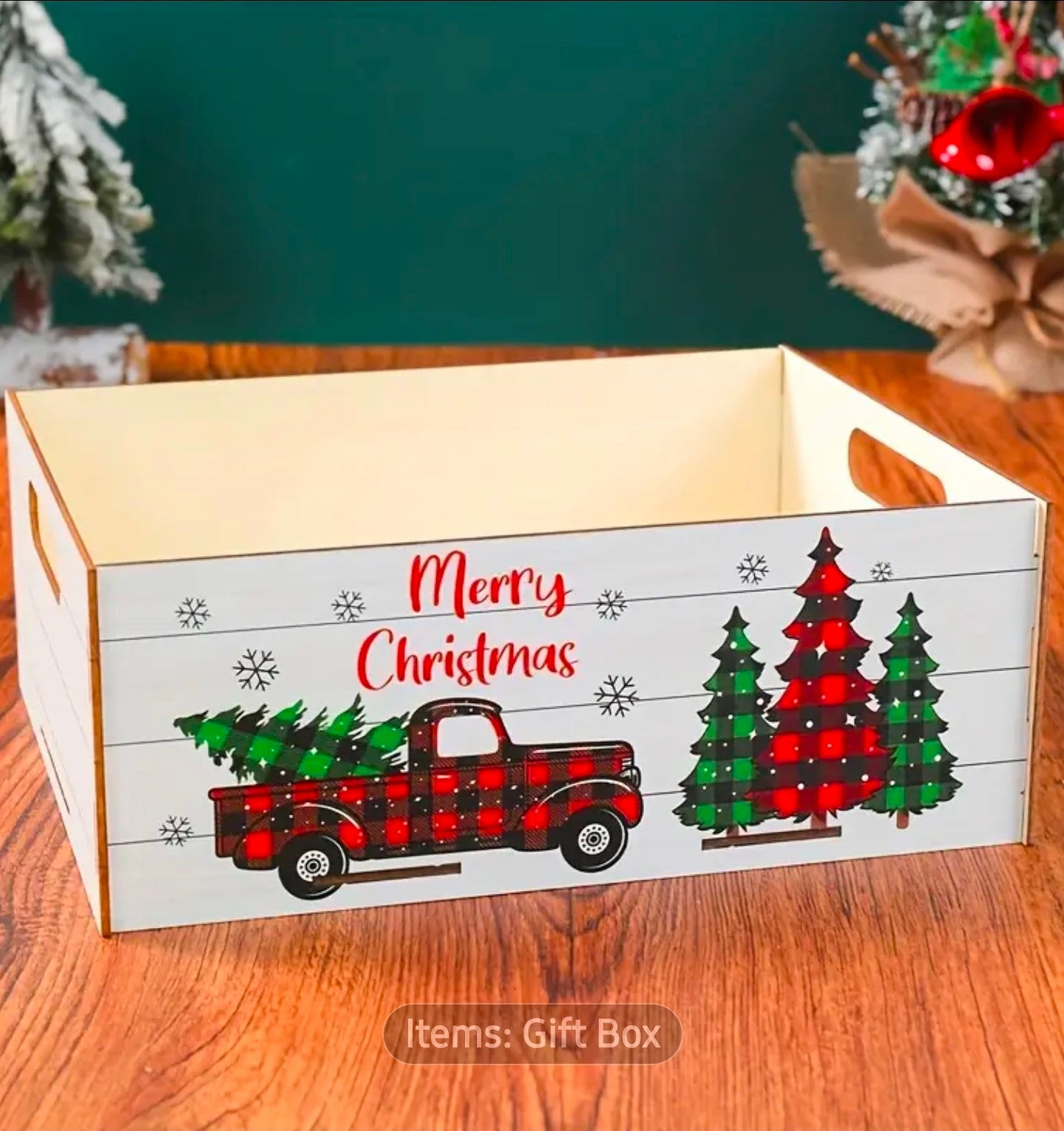 Rustic Farmhouse Christmas Storage