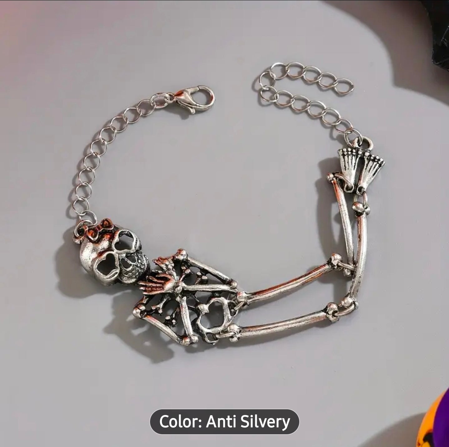 1 pc Gothic Skull Skeleton Bracelet