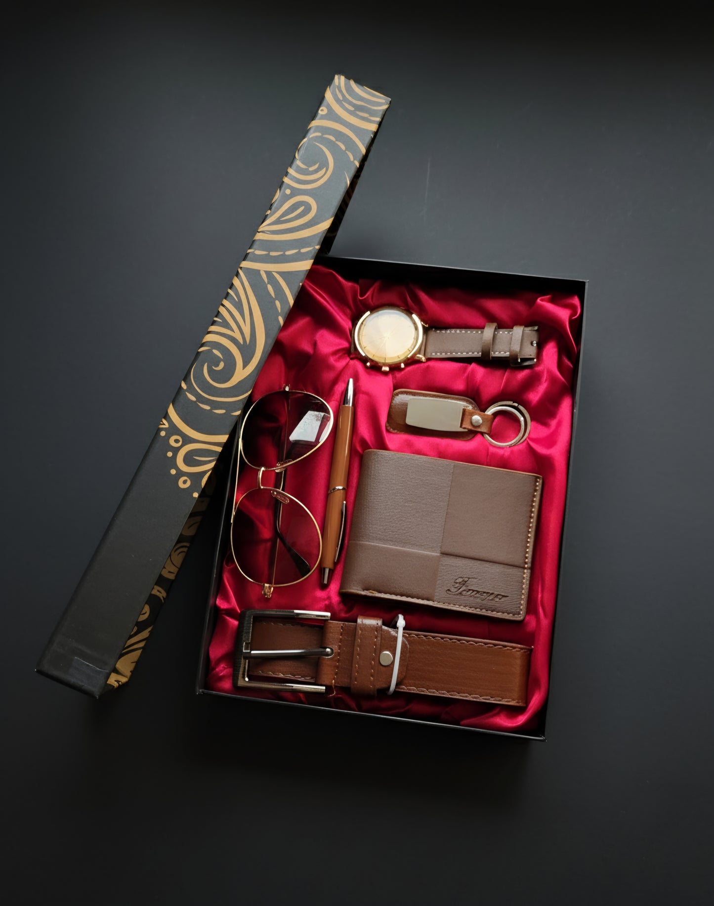 6-in-1 Men’s Essentials Gift Set (Brown)