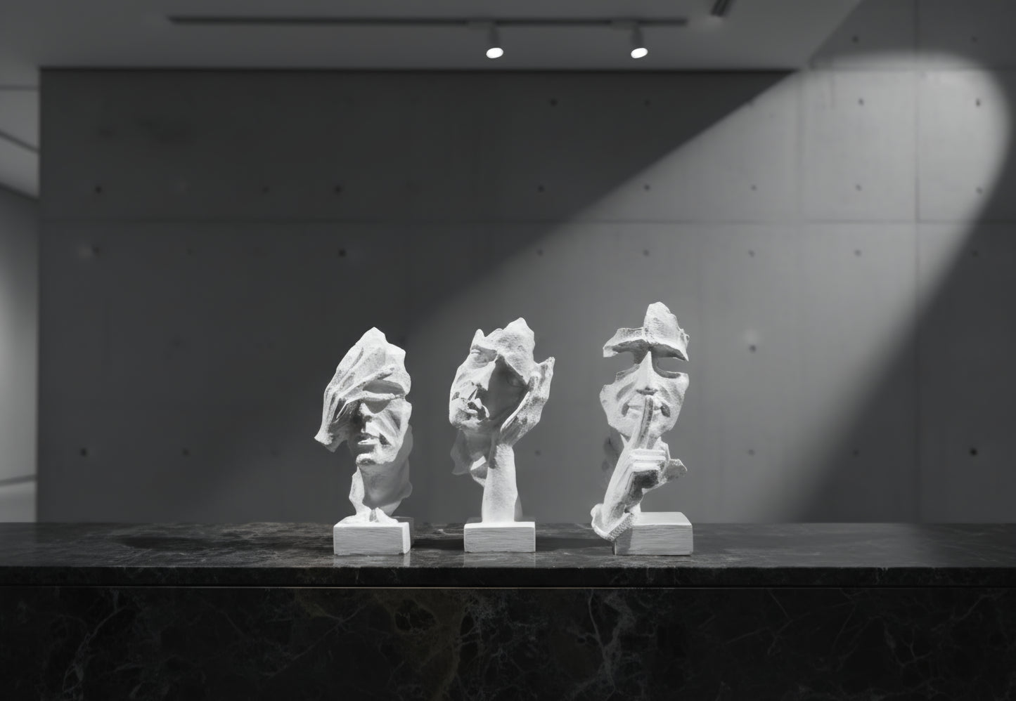 The Three Wise Thinker Statues Set